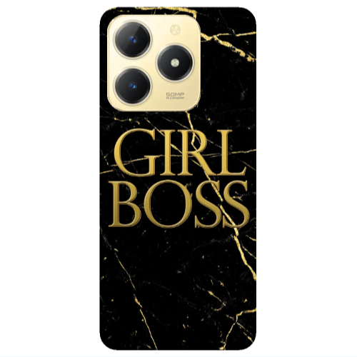 Realme C61 Girl boss marble Transparent Silicone TPU Θήκη