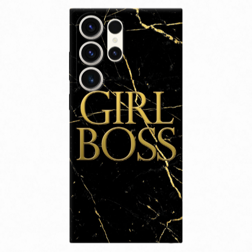 Samsung S25 Ultra Girl boss marble Transparent Silicone TPU Θήκη