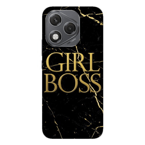 Honor 400 Lite Girl boss marble Transparent Silicone TPU Θήκη