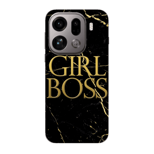 Oppo Find X9 Pro Girl boss marble Transparent Silicone TPU Θήκη