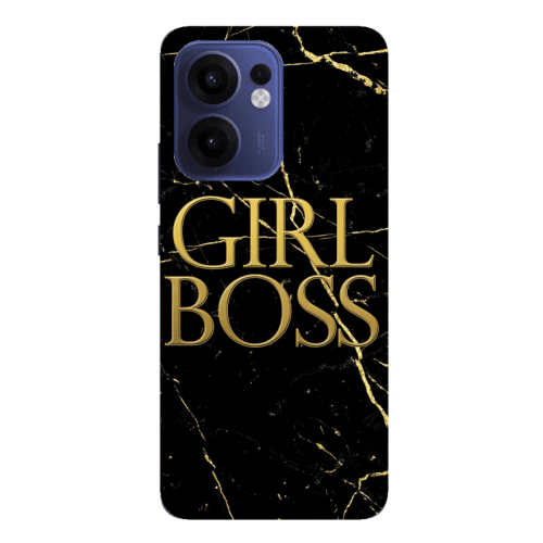Oppo Reno 13 F Girl boss marble Transparent Silicone TPU Θήκη