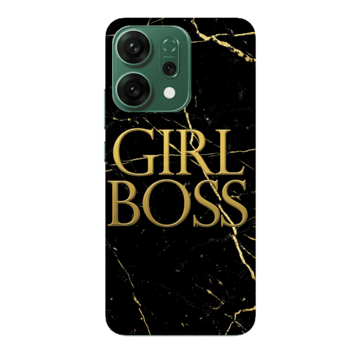 Oppo RENO 14 Girl boss marble Transparent Silicone TPU Θήκη