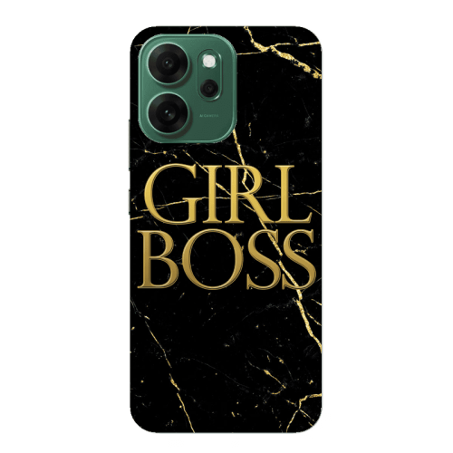 Oppo 14 F Girl boss marble Transparent Silicone TPU Θήκη