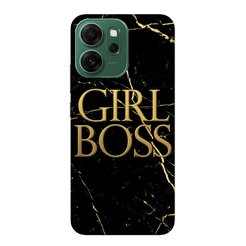 Oppo 14 F Girl boss marble Transparent Silicone TPU Θήκη