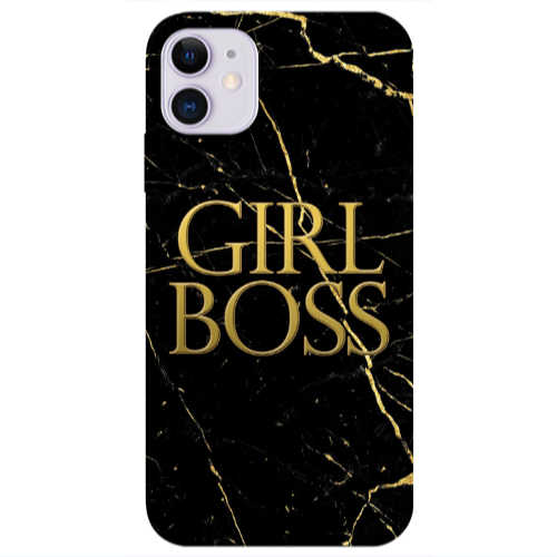 Apple iPhone 11  Girl boss marble Transparent Silicone TPU Θήκη