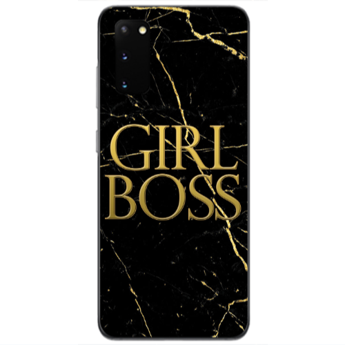 Samsung S20 Girl boss marble Transparent Silicone TPU Θήκη