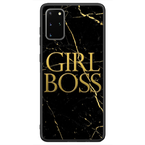 Samsung S20 Girl boss marble Black Glossy Θήκη