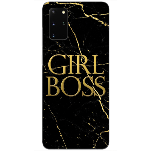 Samsung S20 Plus Girl boss marble Transparent Silicone TPU Θήκη