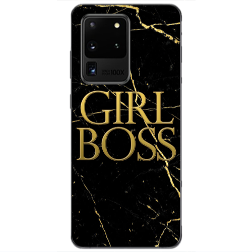 Samsung S20 Ultra Girl boss marble Transparent Silicone TPU Θήκη