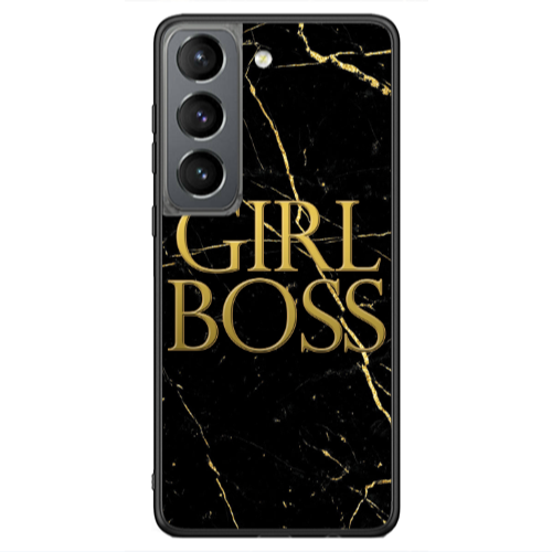 Samsung S21 Ultra Girl boss marble Black Glossy Θήκη