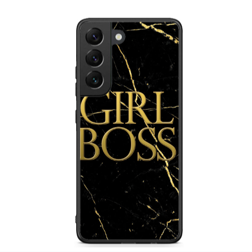 Samsung S22 Plus Girl boss marble Black Glossy Θήκη
