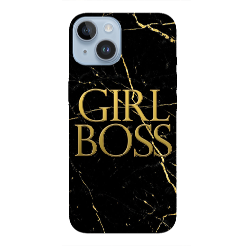 Apple iPhone 14  Girl boss marble Transparent Silicone TPU Θήκη