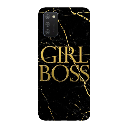Samsung A03S Girl boss marble Transparent Silicone TPU Θήκη