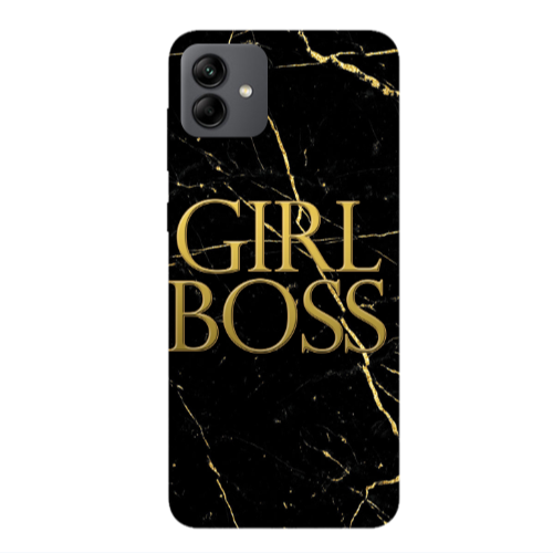 Samsung A04 Girl boss marble Transparent Silicone TPU Θήκη