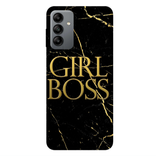 Samsung A04S Girl boss marble Transparent Silicone TPU Θήκη