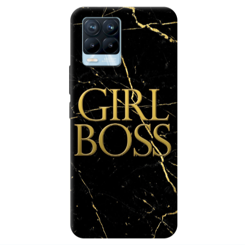 Realme 8 Pro Girl boss marble Transparent Silicone TPU Θήκη