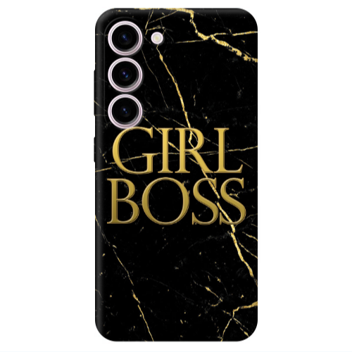 Samsung S23 Girl boss marble Transparent Silicone TPU Θήκη