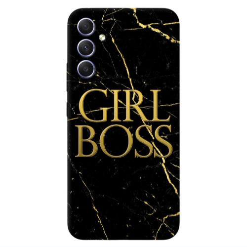 Samsung A34 Girl boss marble Transparent Silicone TPU Θήκη