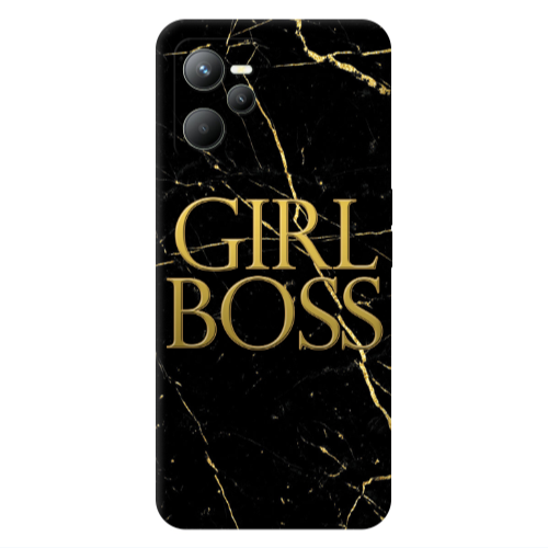 Realme C35 Girl boss marble Transparent Silicone TPU Θήκη