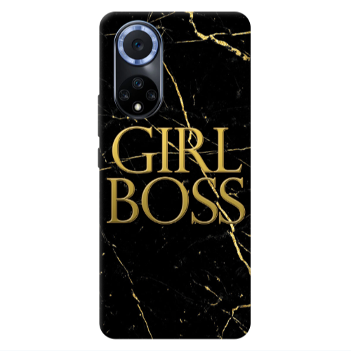 Huawei Nova 9 Girl boss marble Transparent Silicone TPU Θήκη