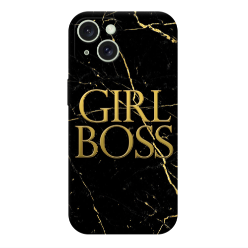 Apple iPhone 15 Plus Girl boss marble Transparent Silicone TPU Θήκη