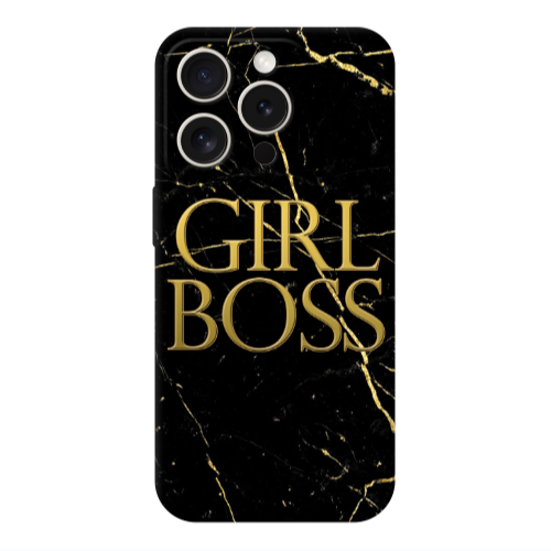 Apple iPhone 15 Pro Max Girl boss marble Transparent Silicone TPU Θήκη