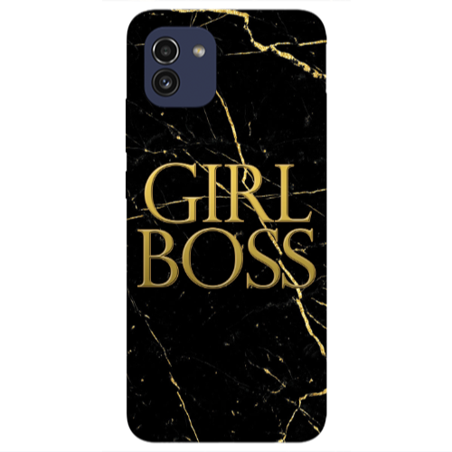 Samsung A03 Girl boss marble Transparent Silicone TPU Θήκη