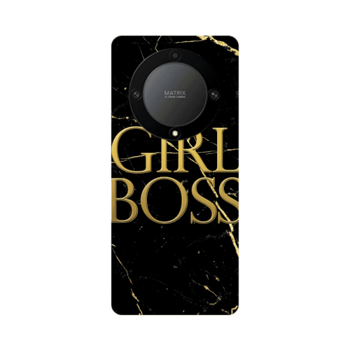 Honor Magic5 Lite 5G Girl boss marble Transparent Silicone TPU Θήκη