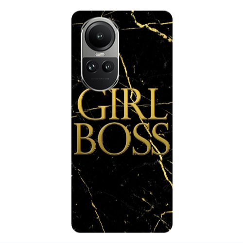 Oppo Reno10 5G Girl boss marble Transparent Silicone TPU Θήκη