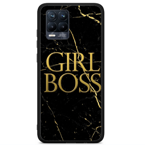 Realme 8 i Girl boss marble Black Glossy Θήκη
