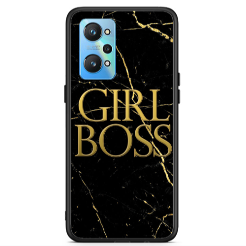 Realme Gt Neo 2 Girl boss marble Black Glossy Θήκη