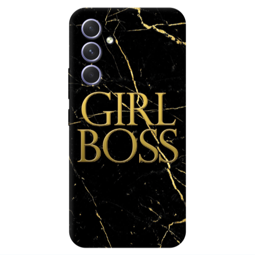 Samsung A55 Girl boss marble Transparent Silicone TPU Θήκη