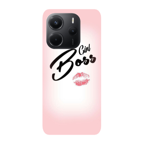 Xiaomi Redmi Note 14 Girl boss kiss Transparent Silicone TPU Θήκη