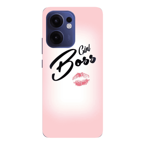 Oppo Reno 13 F Girl boss kiss Transparent Silicone TPU Θήκη