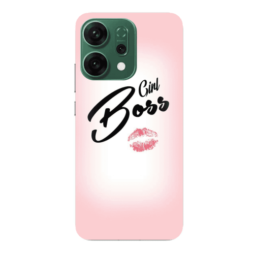Oppo RENO 14 Girl boss kiss Transparent Silicone TPU Θήκη
