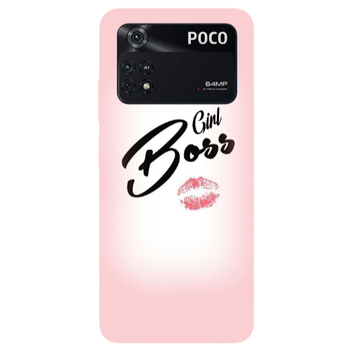Xiaomi Poco M4 Pro 4G Girl boss kiss Transparent Silicone TPU Θήκη