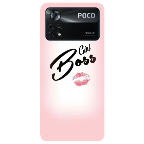 Xiaomi Poco X4 Pro Girl boss kiss Transparent Silicone TPU Θήκη