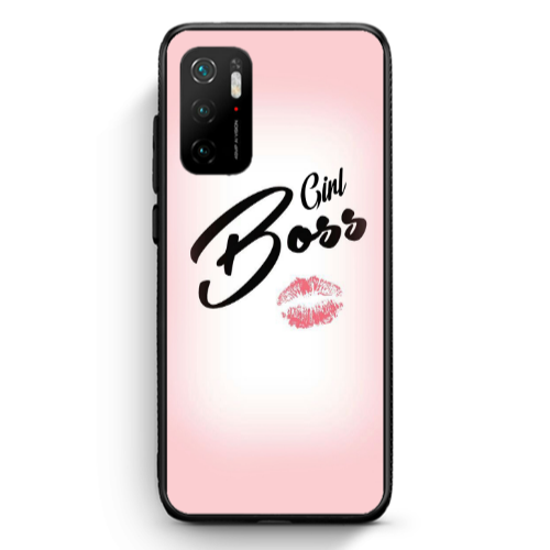 Xiaomi Poco M3 Pro Girl boss kiss Black Glossy Θήκη