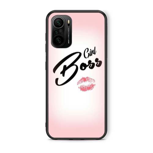 Xiaomi Poco F3 Girl boss kiss Black Glossy Θήκη