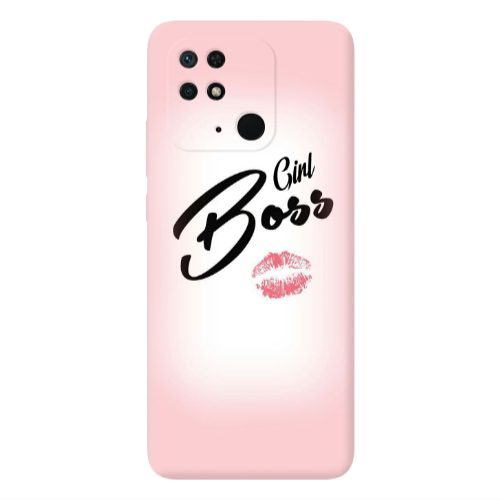 Xiaomi Poco C40 Girl boss kiss Transparent Silicone TPU Θήκη