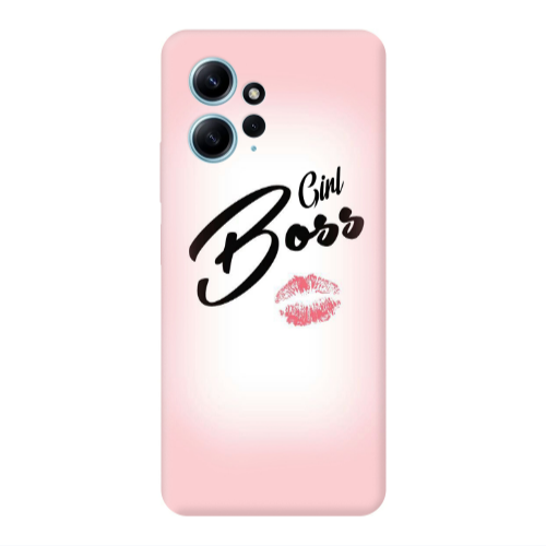 Xiaomi Redmi Note 12 4G Girl boss kiss Transparent Silicone TPU Θήκη