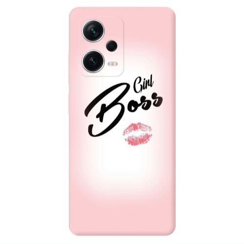 Xiaomi Redmi Note 12 5G Girl boss kiss Transparent Silicone TPU Θήκη