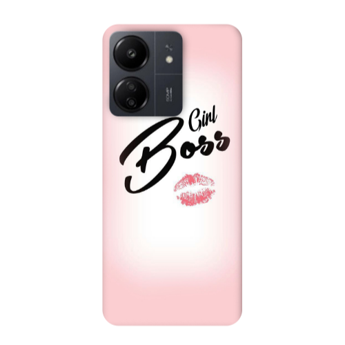 Xiaomi Redmi 13C Girl boss kiss Transparent Silicone TPU Θήκη