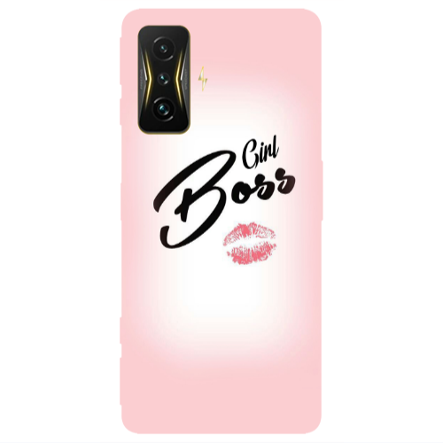 Xiaomi Poco F4 Gt Girl boss kiss Transparent Silicone TPU Θήκη
