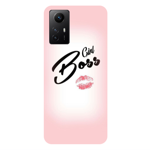 Xiaomi Redmi Note 12s Girl boss kiss Transparent Silicone TPU Θήκη