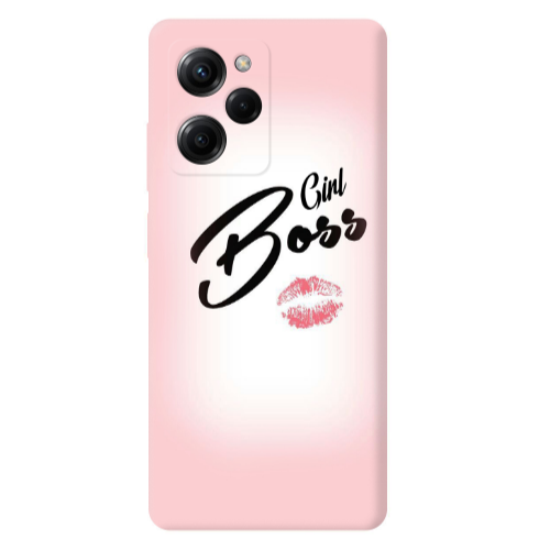 Xiaomi Poco X5 Pro Girl boss kiss Transparent Silicone TPU Θήκη