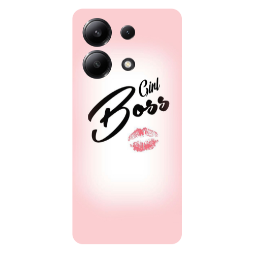 Xiaomi Redmi Note 13 4G Girl boss kiss Transparent Silicone TPU Θήκη