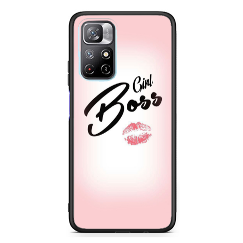 Xiaomi Poco M4 Pro 5G Girl boss kiss Black Glossy Θήκη