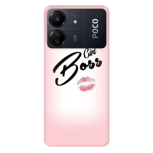 Xiaomi Poco C65 Girl boss kiss Transparent Silicone TPU Θήκη