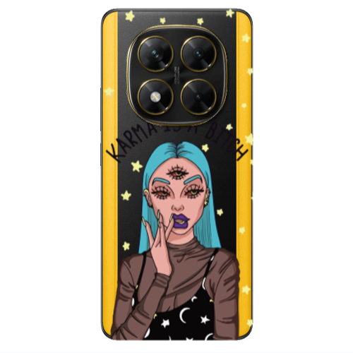 Xiaomi Poco X7 Karma is a bitch Transparent Silicone TPU Θήκη